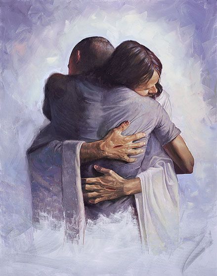 the embrace of Jesus