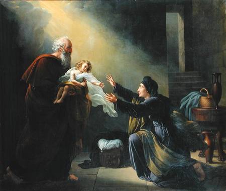 Elijah brings the widows son back to life